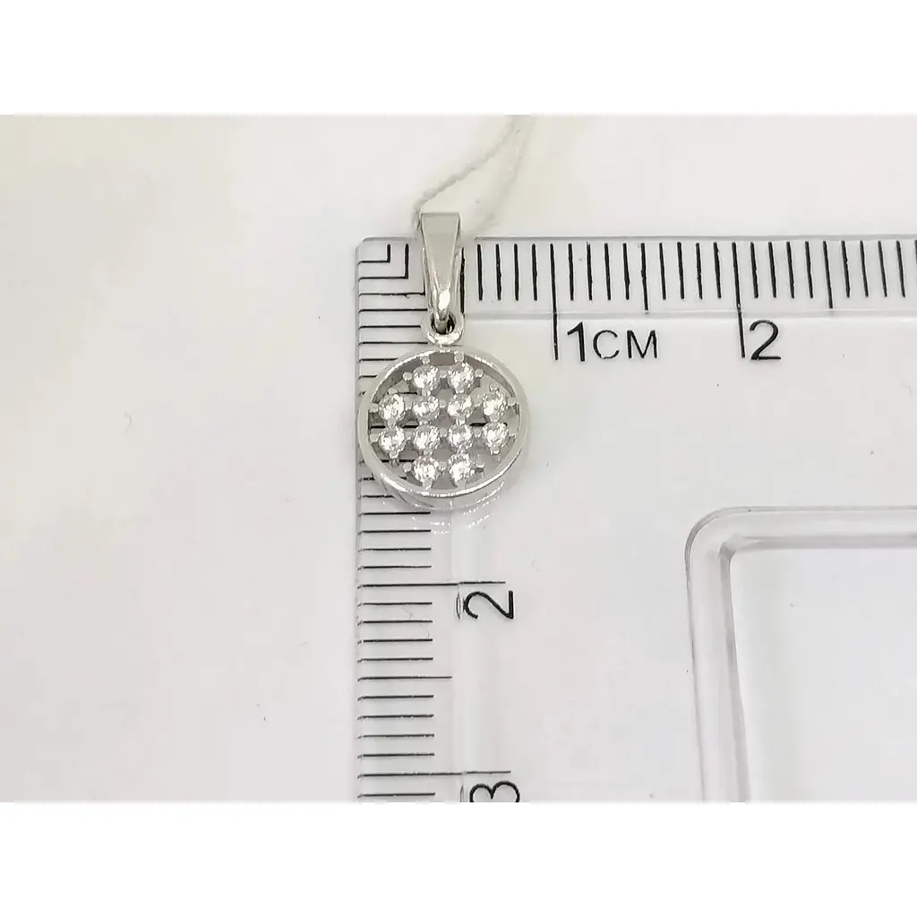 Золота підвіска Столична Ювелірна Фабрика з фіанітами. 440485Б - фото 4