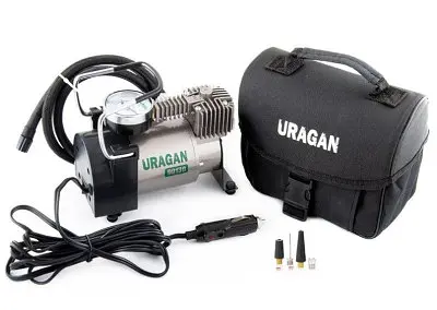 Автомобільний компресор URAGAN 12v 14А 37л/хв 170Вт 1 м шланг (90130) - фото 2