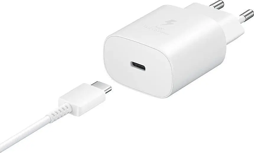 Зарядний пристрій Samsung 25W PD Adapter USB-C with cable Type-C to Type-C White - фото 5