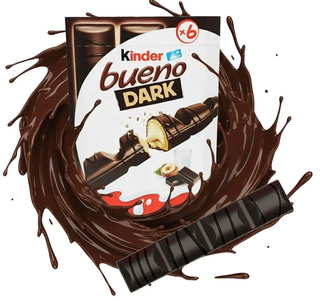 Шоколадні батончики Kinder Bueno Dark 6 шт, 129 г - фото 2