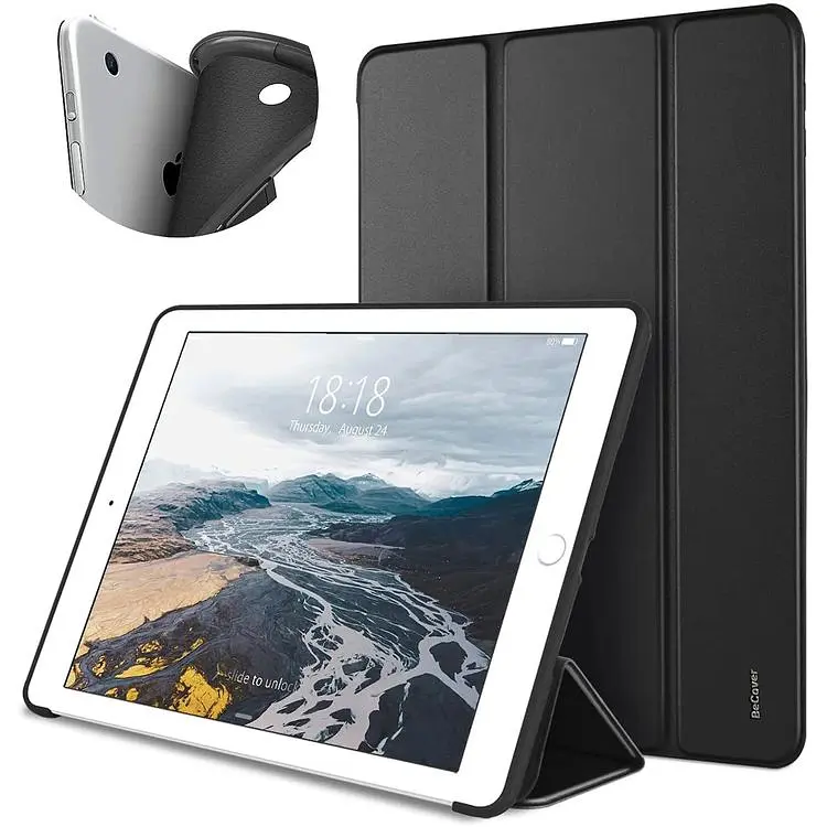 Чехол-книжка BeCover Tri Fold Soft TPU Silicone для Apple iPad 9.7 2017/2018 A1822/A1823/A1893/A1954 Black (706875) - фото 2