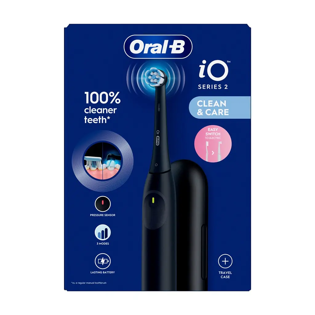 Електрична зубна щітка Oral-B Series 2 iOS2.1D9.2K Black + футляр (8700216611923) - фото 2