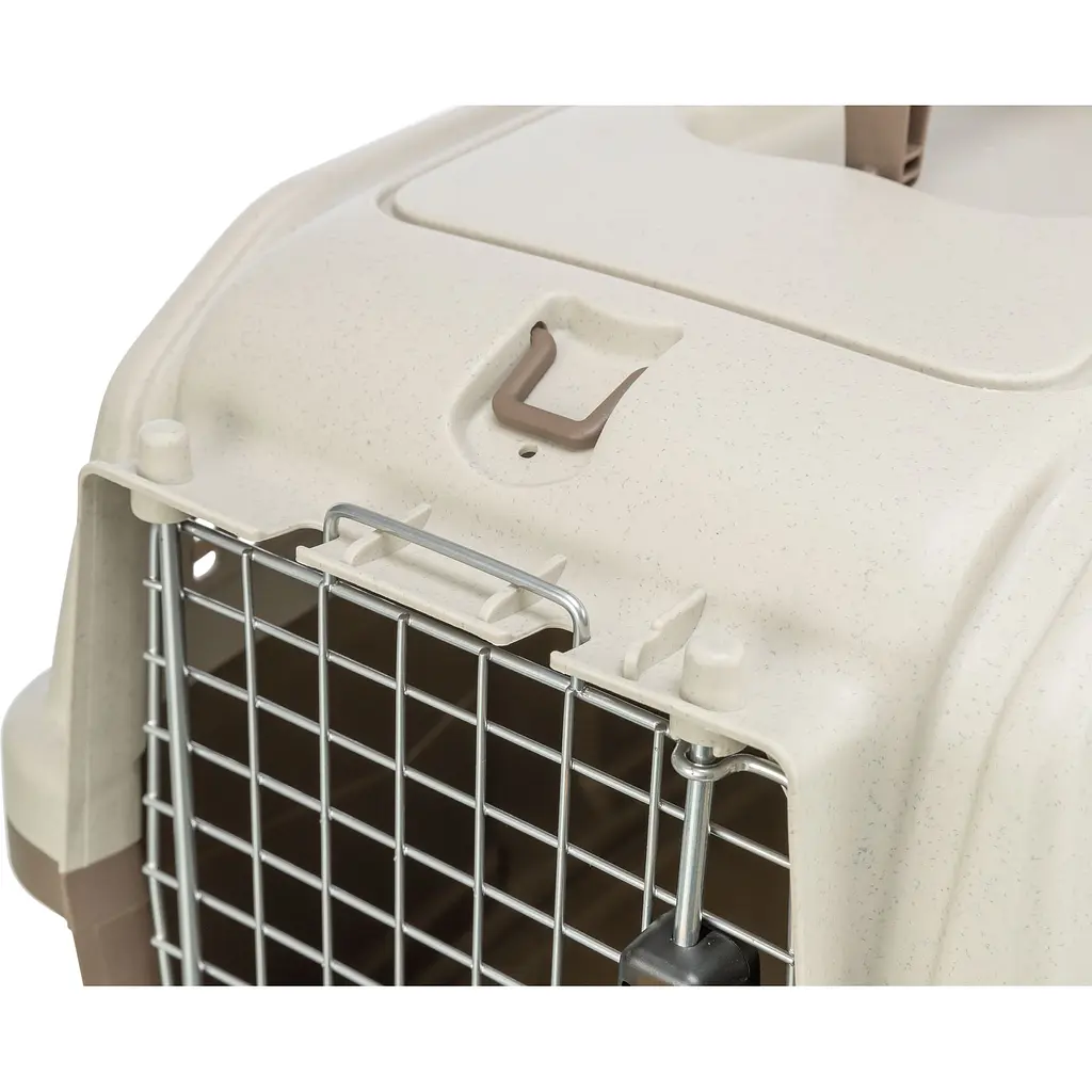 Контейнер-переноска Trixie для собак та котів Skudo 1 вагою до 12 кг пластик розмір XS 30x32x49 см коричнева  - фото 5