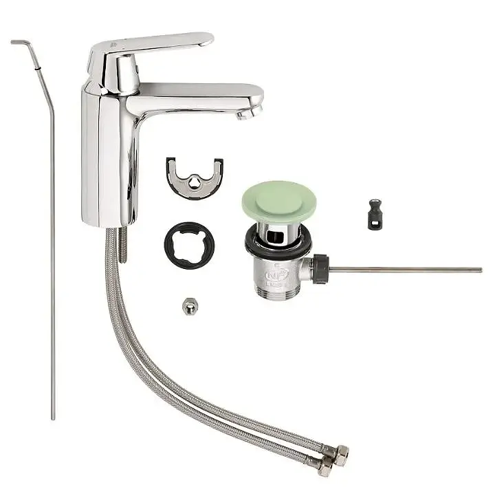 Смеситель для умывальника Grohe EuroSmart Cosmopolitan М-size однорычажный Хром 30412 - фото 5