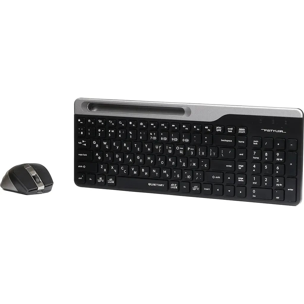 Комплект (клавіатура + миша) A4Tech Fstyler FB2535CS Smoky Grey [138919] - фото 3