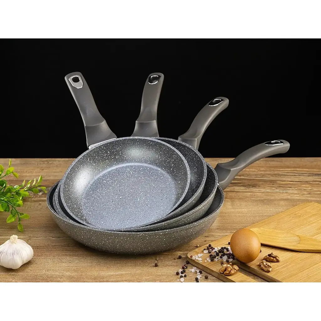 Сковорода Aureti Grey Marble 20 см (AU-301-20) - фото 5