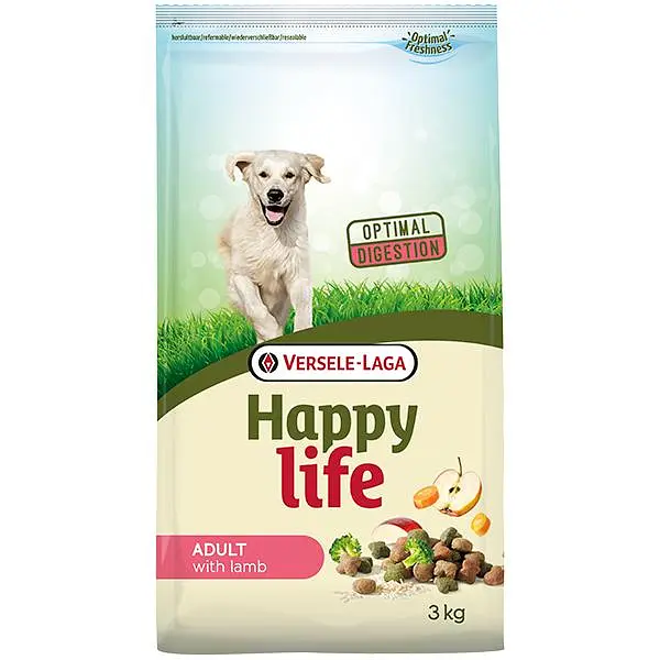 Сухий преміум корм Happy Life Adult with Lamb Хеппі Лайф Ягня для собак середніх і великих порід 3 кг (311004)