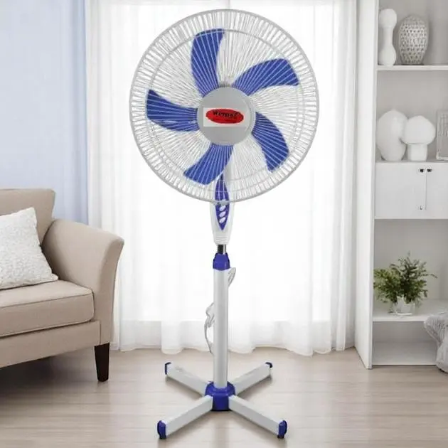 Вентилятор для підлоги Wimpex WX-1612 Біло-синій - фото 2