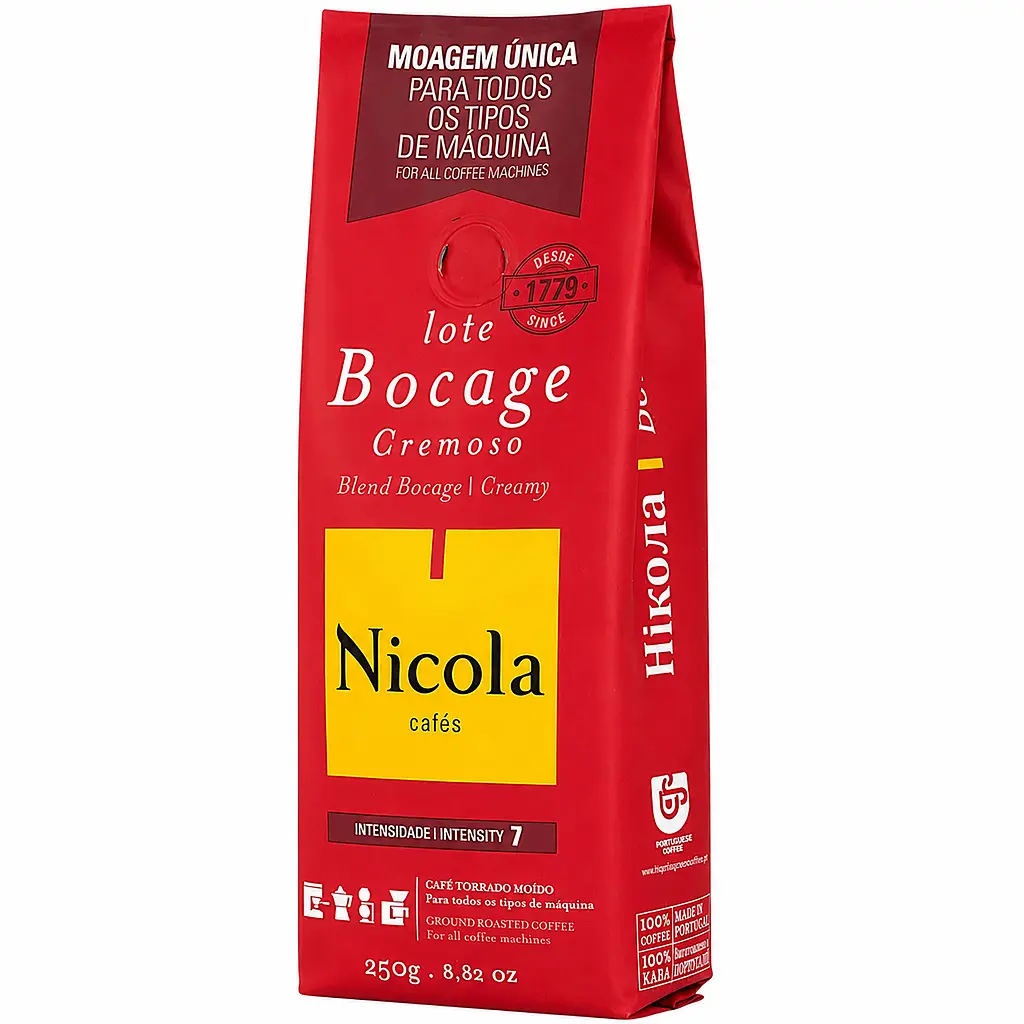 Кава мелена Nicola Bocage cremoso смажена, 250 г (637689) - фото 2