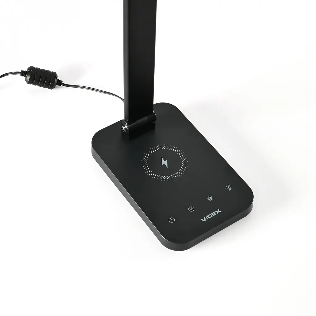 Настольная лампа Videx LED VL-TF17B 18W 1800-6500K с беспроводной зарядкой черная (VL-TF17B) - фото 8