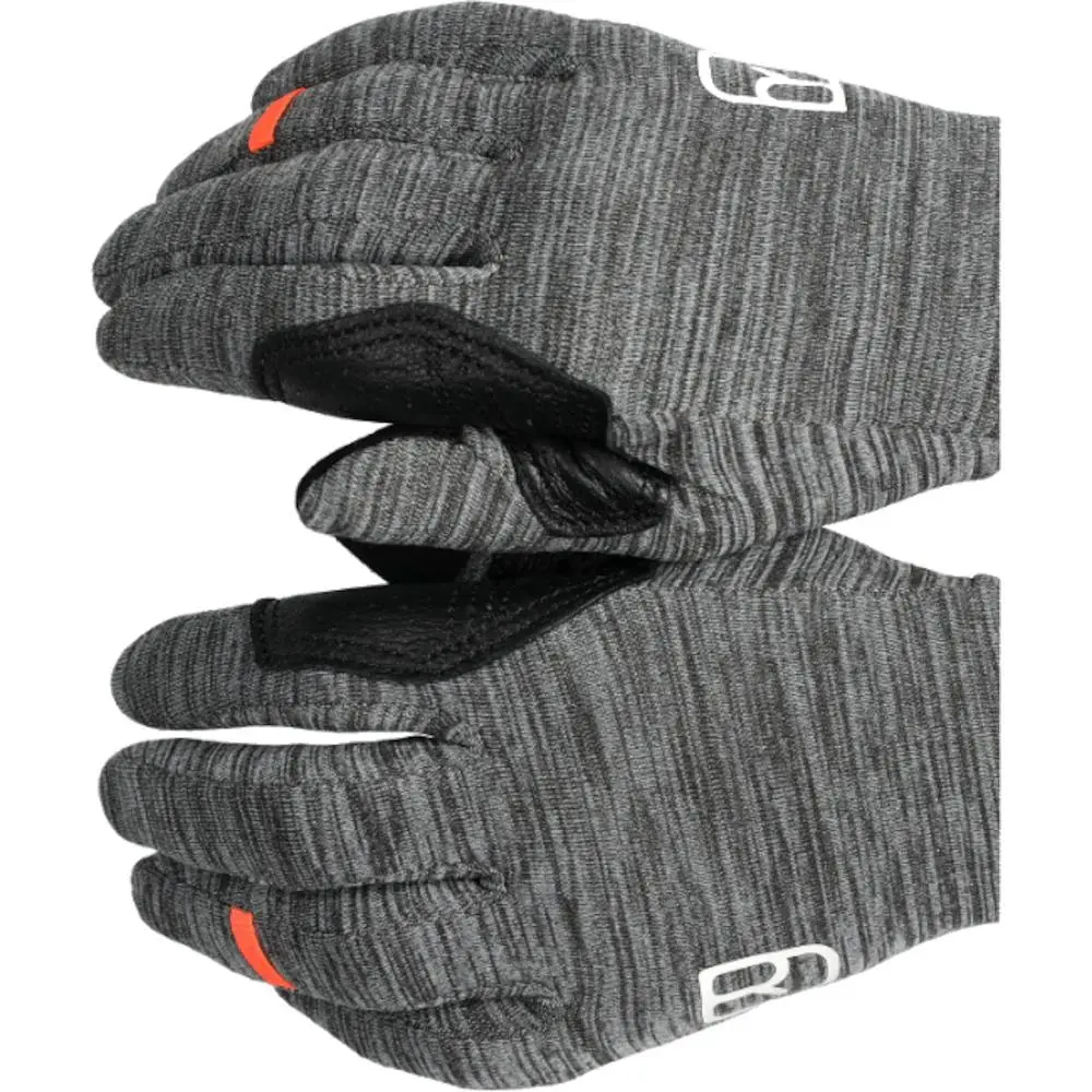 Перчатки женские Ortovox Fleece Light Glove Women S Черный-Серый - фото 4