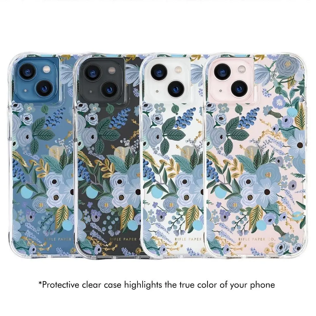 Протиударний чохол Case-Mate Rifle Paper Co RP046732 для iPhone 13 (6.1") Garden Party Blue - фото 2