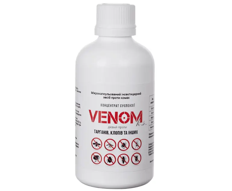 Venom k.s. концентрат від мух, комарів, тарганів, мурах та клопів швидка дія + тривалий захист - фото 4