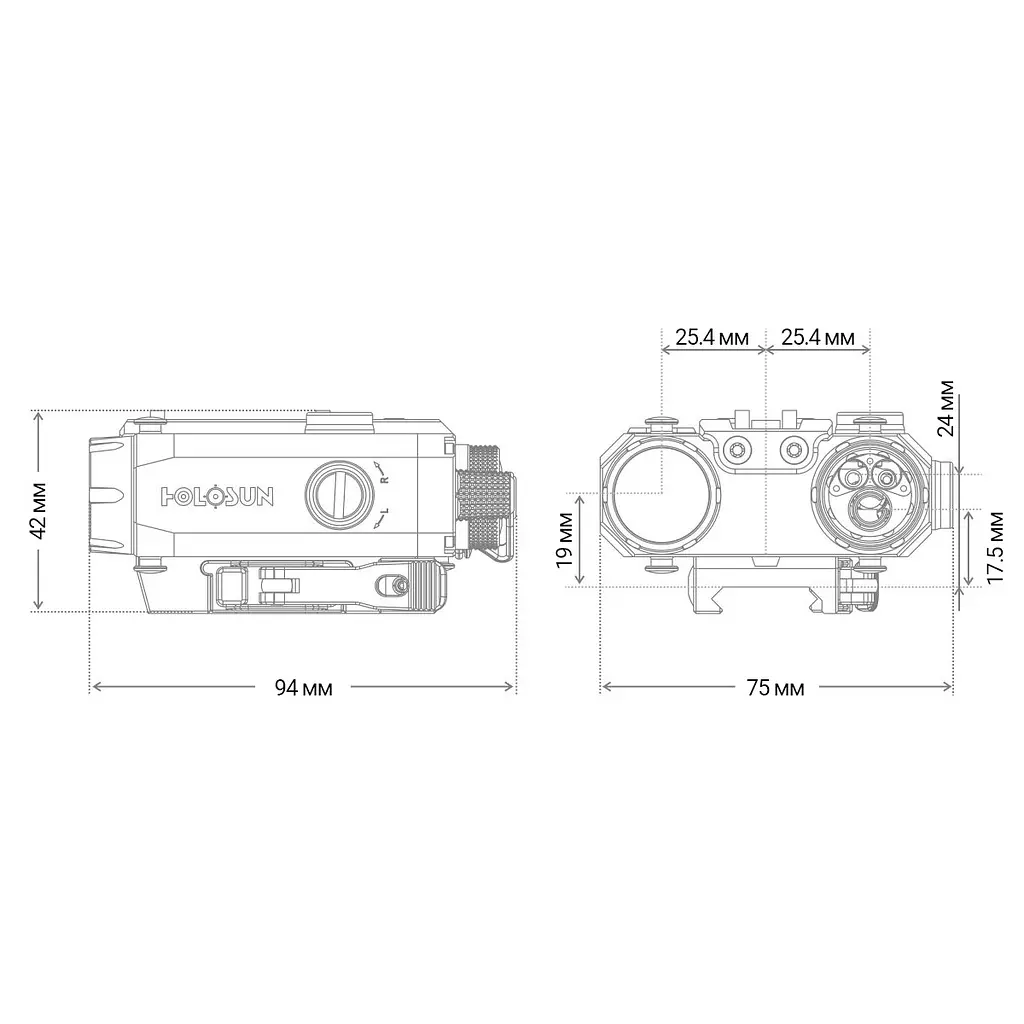 Цілевказівник (тактичний блок) Holosun LS420-GR (LS420G) Green & IR/White & IR illuminator - фото 9