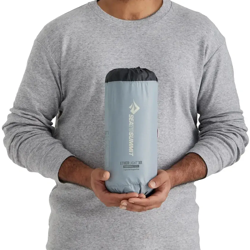 Килимок надувний Sea To Summit Ether Light XR Insulated ASC Mat Regular Rectang Wide Dark Gray - фото 5