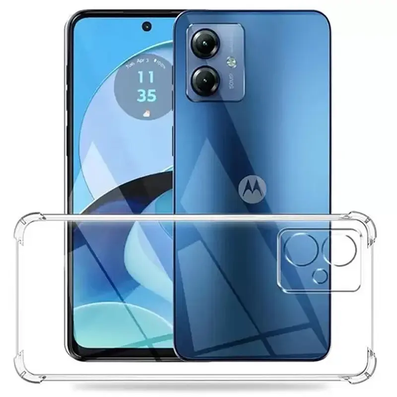 TPU чехол GETMAN Ease logo усиленные углы Full Camera для Motorola Moto G14 - фото 2