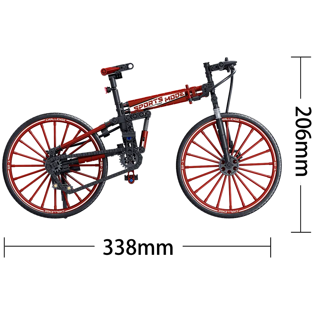 Конструктор велосипед  ZHEGAO OFF-ROAD BICYCLE спортивный офф- роад  258 деталей - фото 4
