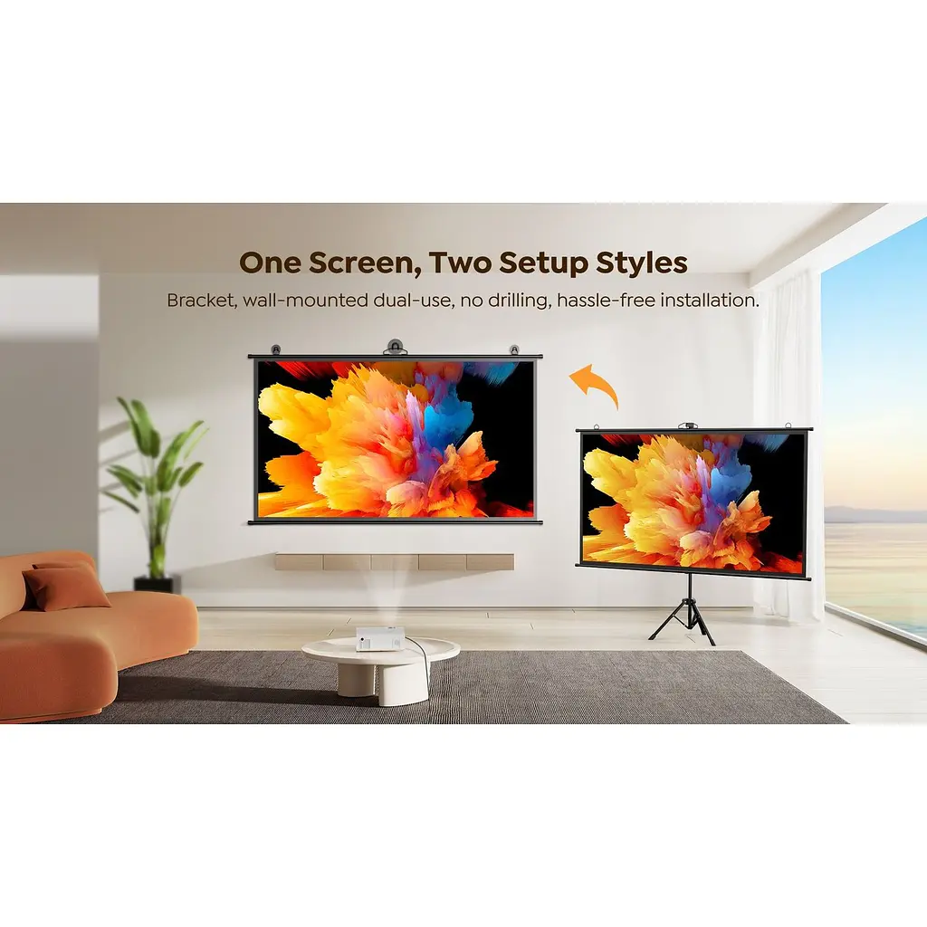 Экран для проектора на подставке Yaber 84" 16:9 (Yaber-84Inch-StandScreen) - фото 3