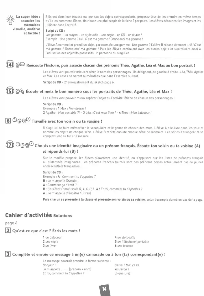 Amis et compagnie 1. Niveau A1. Guide pedagogique - фото 6
