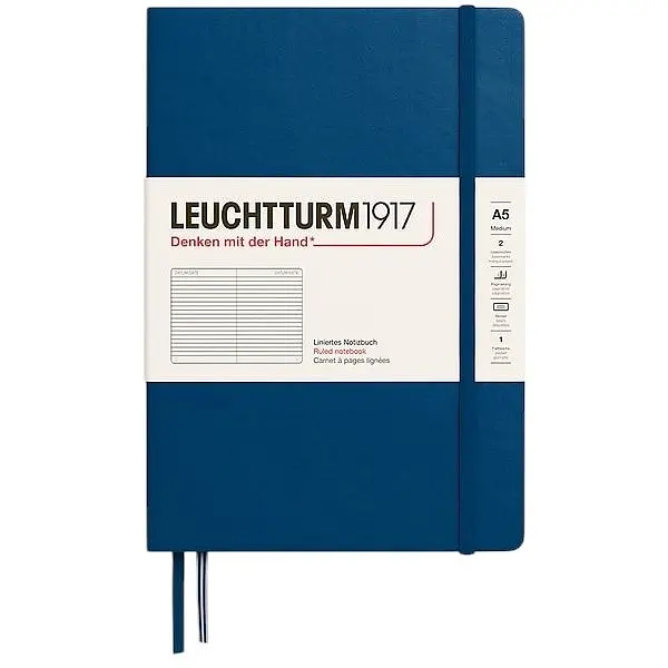 Блокнот Leuchtturm1917, Середній, Indigo, Лінія (373991)