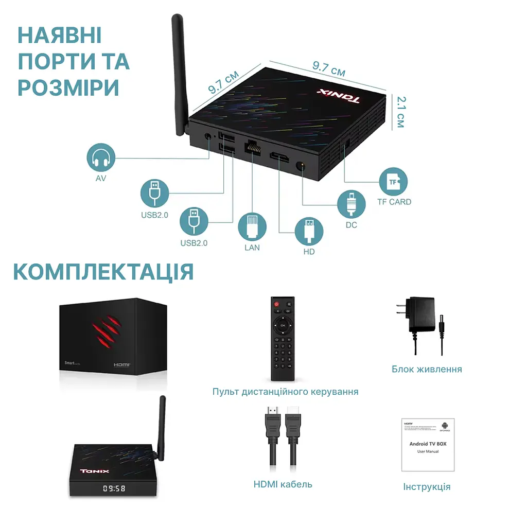 Tanix TX68 4/64GB Allwinner H618 Android 12 - фото 7