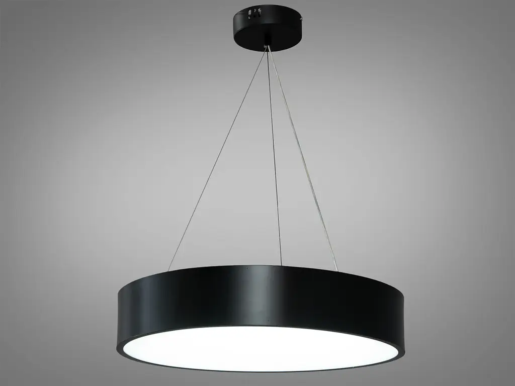 Люстра світлодіодна Diasha 266-450BK, 90W, 4400 лм, чорний, регульована висота, сучасний стиль для дому