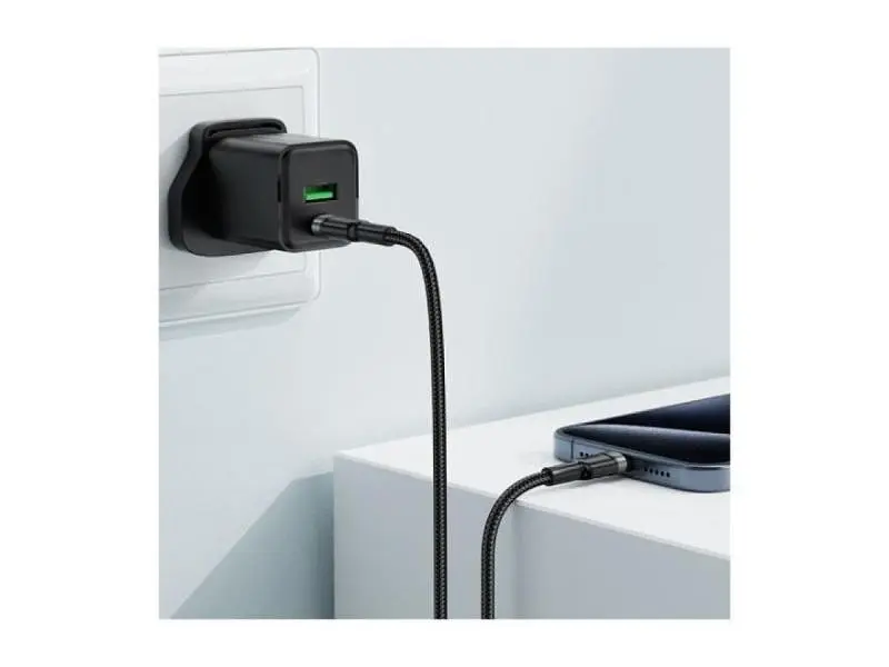 Кабель USB Type-C Acefast C22-03 USB Type-C to USB Type-C 2.0 60W 1.2m Black (6974316285137) - фото 4