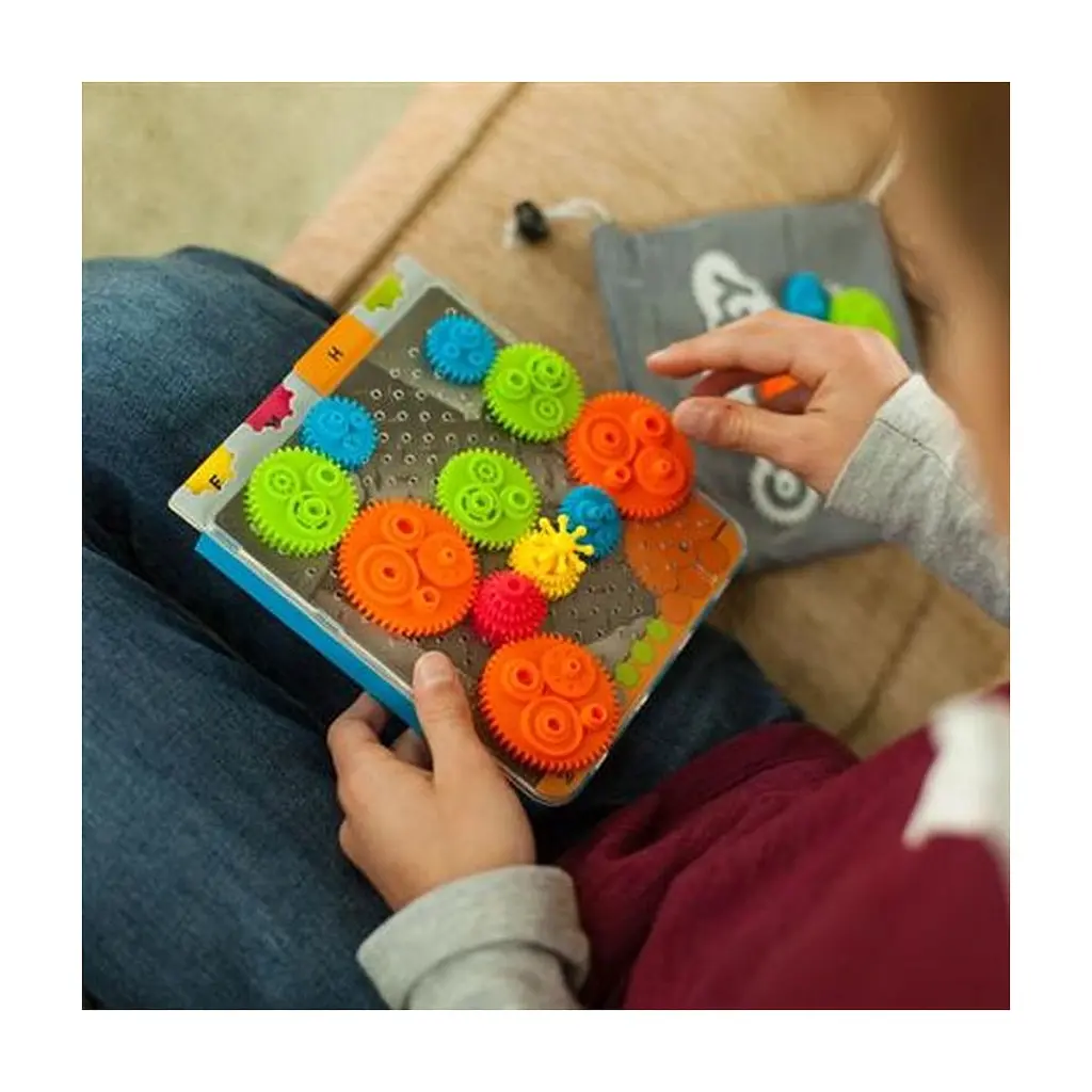 Ігровий набір Fat Brain Toys Різнокольорові шестерінки Crankity (F140ML) - фото 6