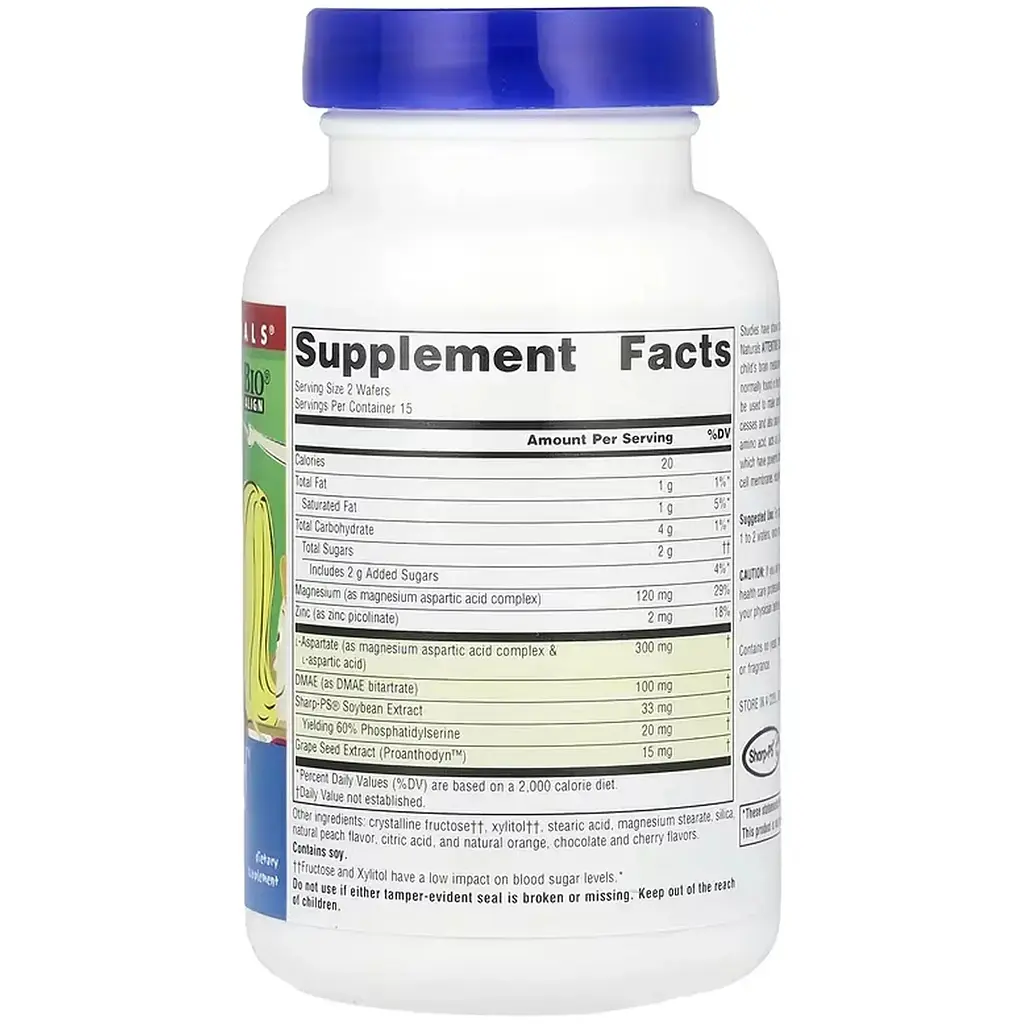 Комплекс для метаболізму мозку Source Naturals Attentive Child™ Fruit 30 вафель - фото 2