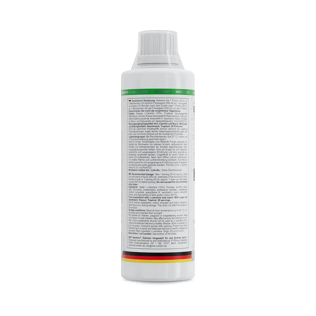 Жироспалювач MST Nutrition L-Carnitine, 500 мл - фото 3