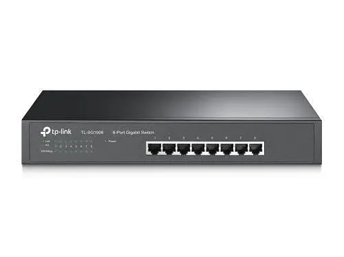 Комутатор TP-LINK TL-SG1008, 8x100/1000 Mb/s, металевий корпус, некерований