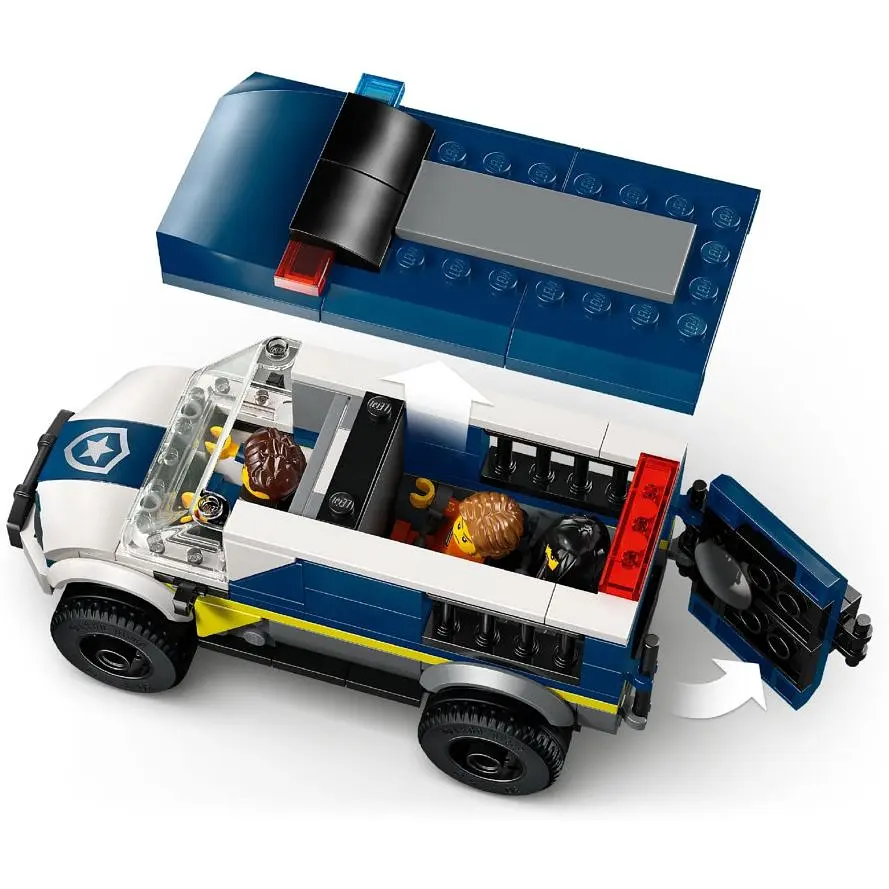 Конструктор LEGO City Полицейский фургон для перевозки узников 198 деталей (60479) - фото 2