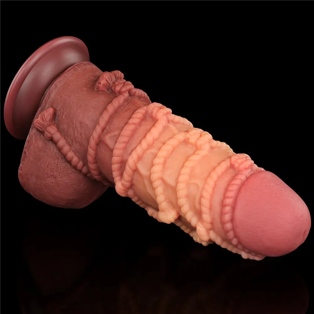 Фаллоимитатор Dual-Layered Silicone Nature Cock 9.5'' 24.5 см коричневый - фото 11