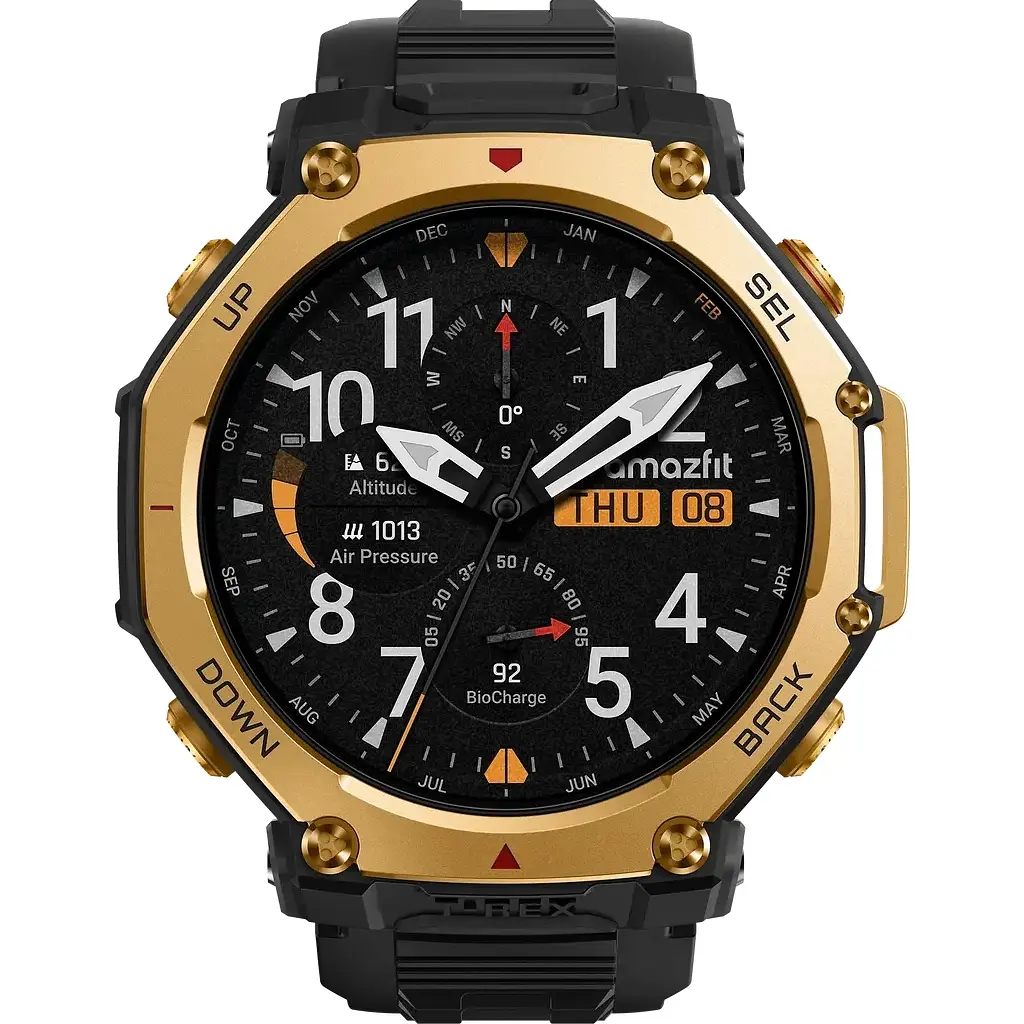 Смарт-годинник Amazfit T-Rex 3 Pro 48mm W2444OV5N Black Gold (1170957) - фото 2