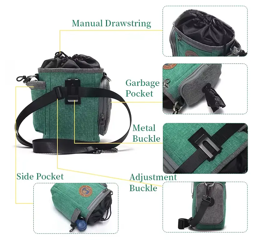 Сумка для ласощів собак Voyager Pet VXB2304 Green - фото 6