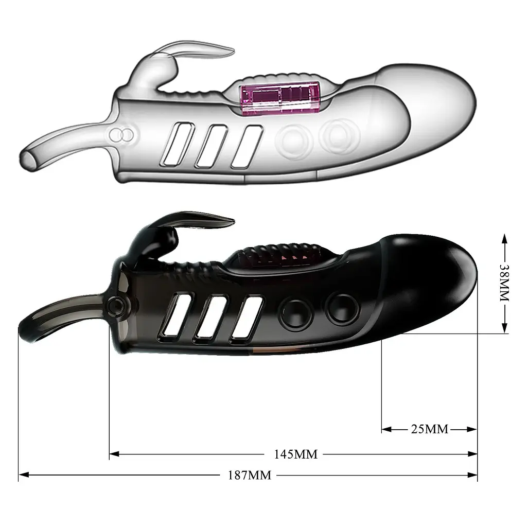 Насадка на пеніс із вібрацією Pretty Love Sloane Vibrating Penis Sleeve - фото 8