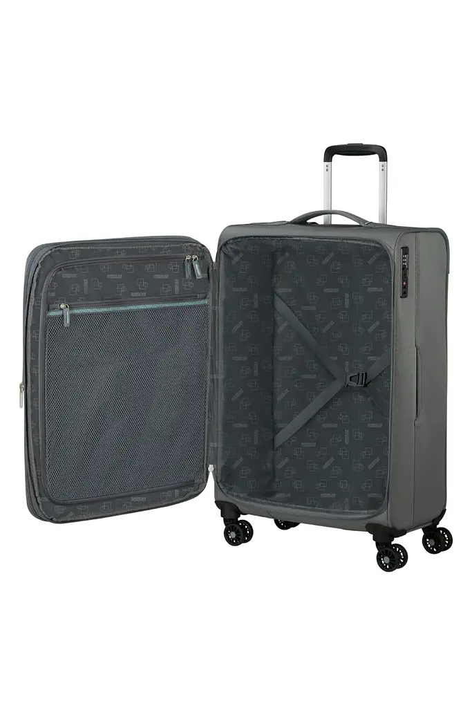 Валіза American Tourister AEROSPIN 69 см STONE BASALT 69x43x29(32) MH6*18002 - фото 2