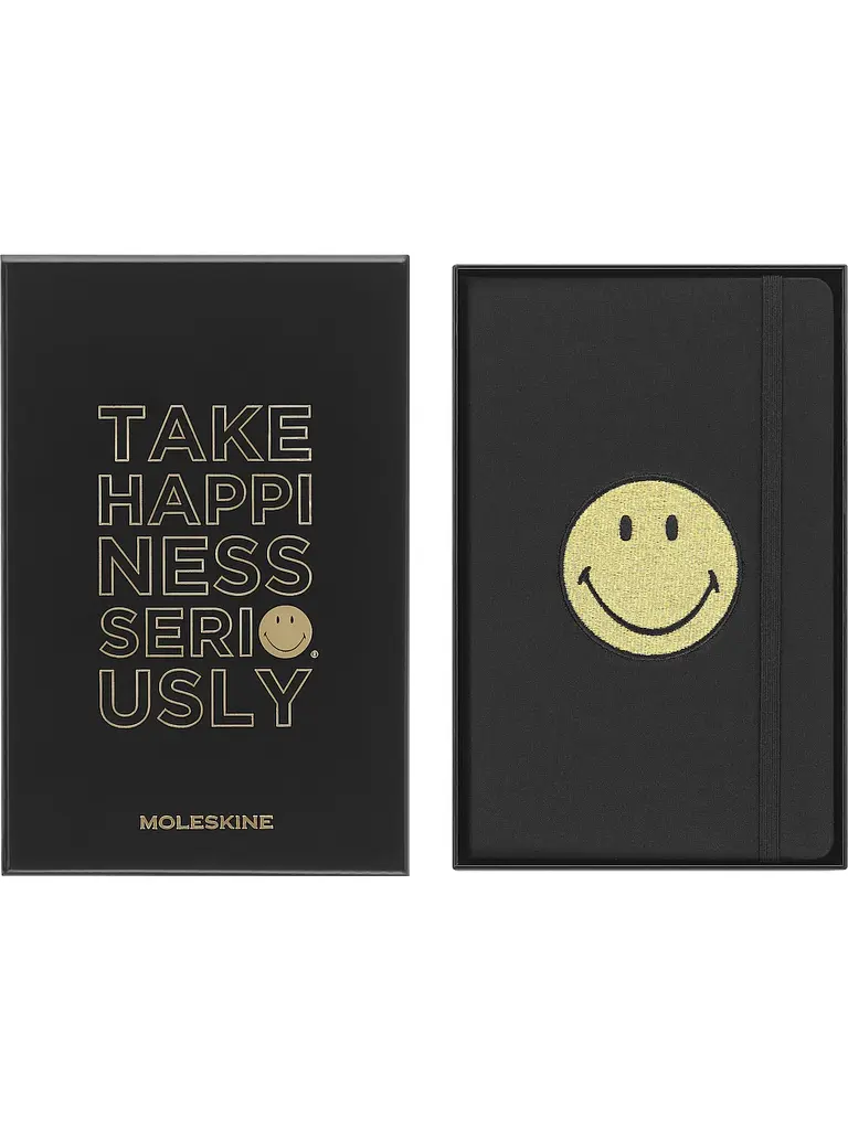Записник Moleskine Smiley середній, Лінійка Канва в подарунковому боксі (LESMILEYNTBKCLT) - фото 2