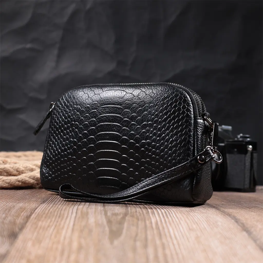 Сумка для жінок Vintage 22799 19х12х7 см Чорний - фото 9