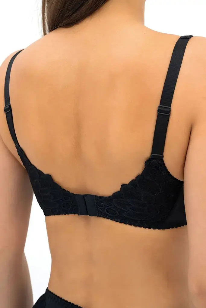 Бюстгальтер пуш-ап +1 зі з'ємними вкладишами NATALI 004 10 02 Effetto Lingerie чорний 85B - фото 2