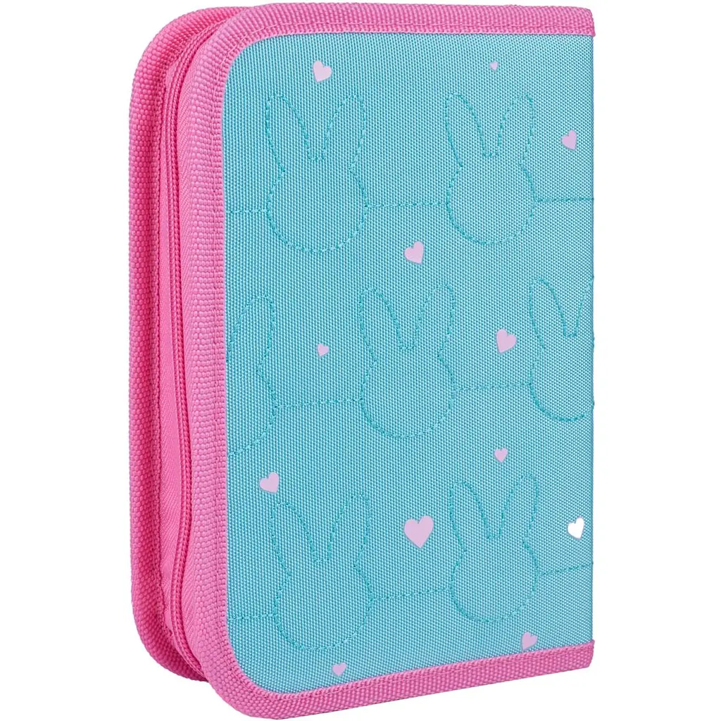 Пенал жесткий Yes HP-04 Funny Bunny одинарный с двумя клапанами (533625) - фото 2