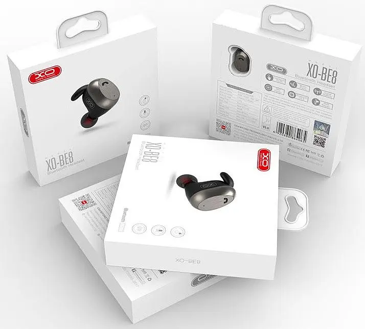 Bluetooth-гарнітура XO BE8 Чорний - фото 2