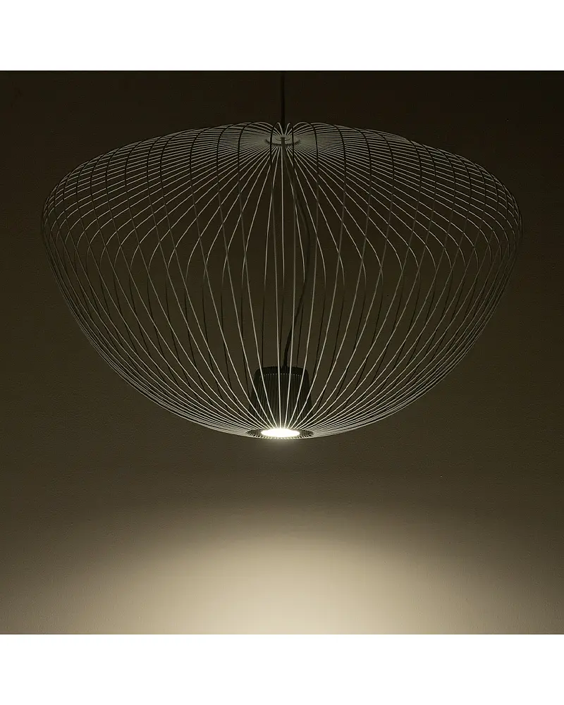 Подвесной светильник, люстра Nowodvorski 11251 Pumpkin L GU10 1x10W IP20 Светло-серый - фото 3