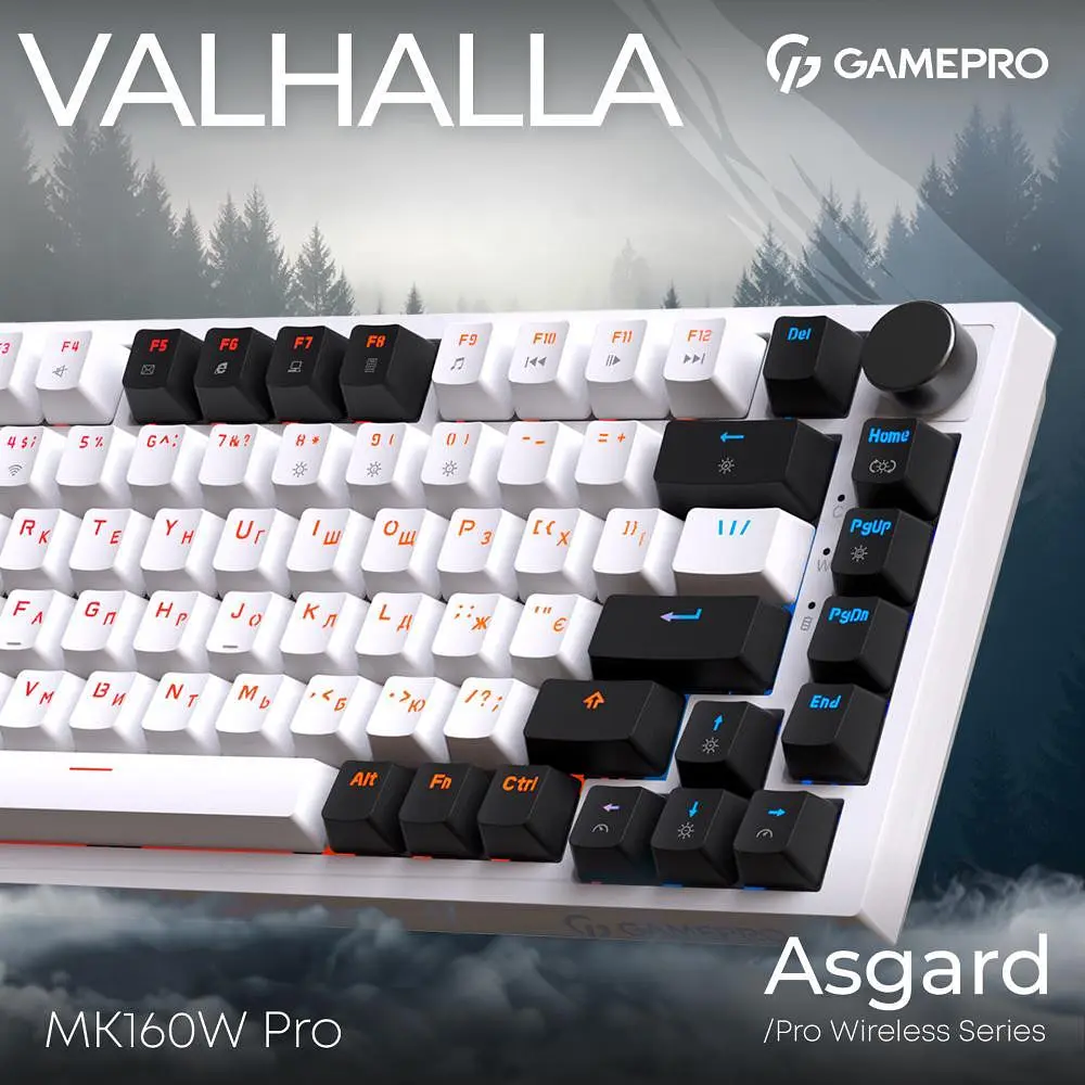 Клавіатура GamePro Asgard Valhalla MK160W Pro White - фото 7
