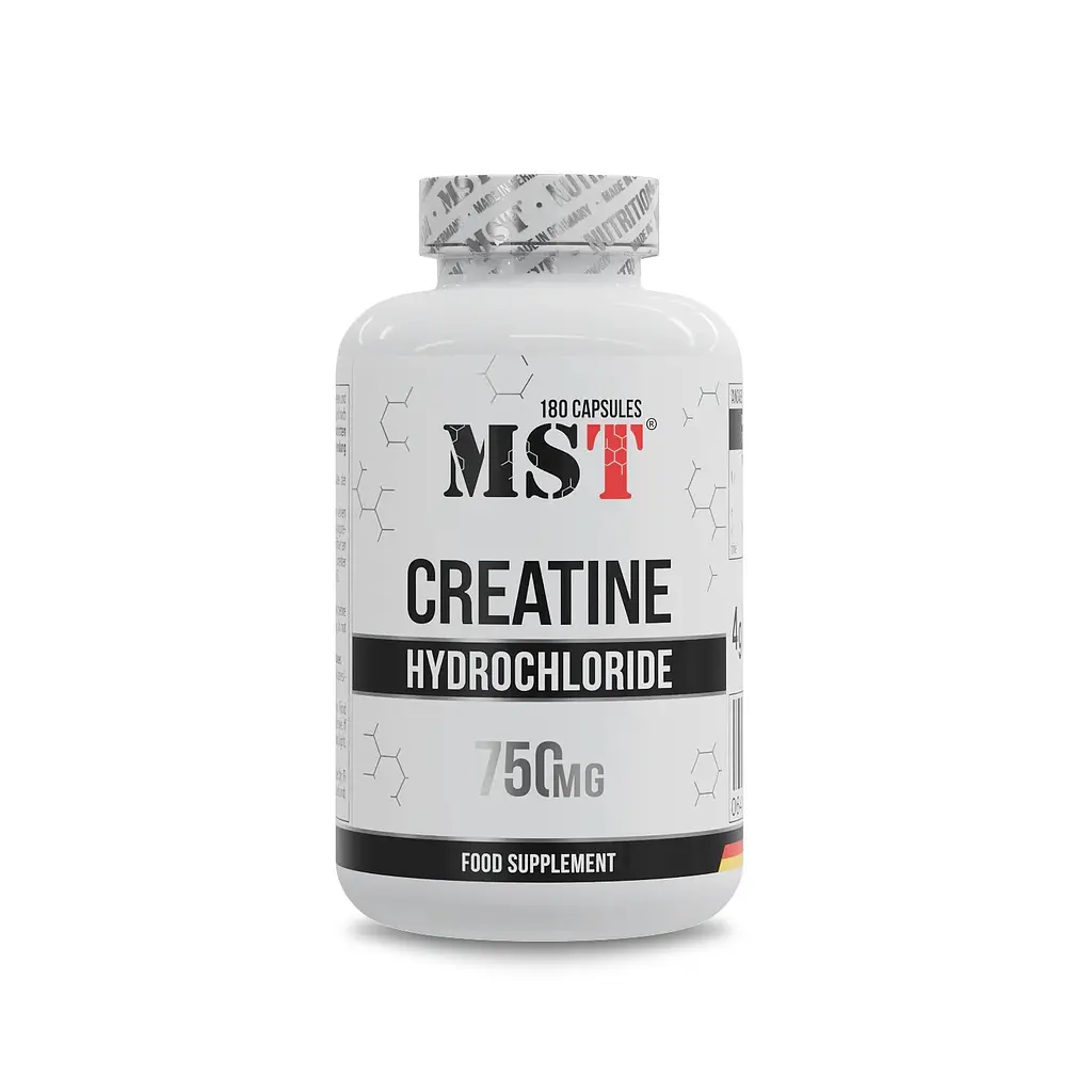 Креатин гідрохлорид Creatine HCL, 180 вегакапсул MST Nutrition vit0004387