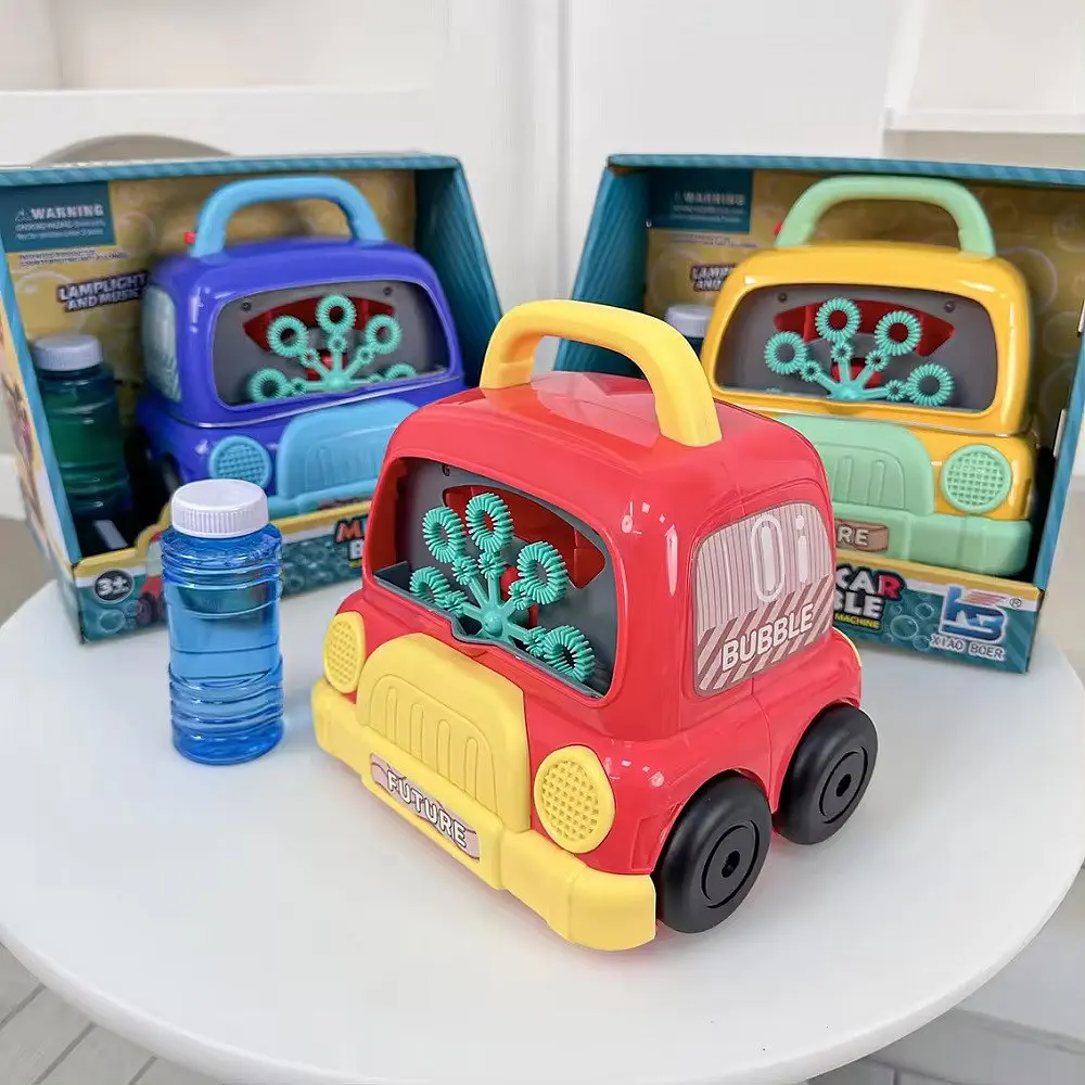 Встановлення для Пуску Мильних бульбашок Машинка Mini Car Bubble зі світлозвучними ефектами - фото 2