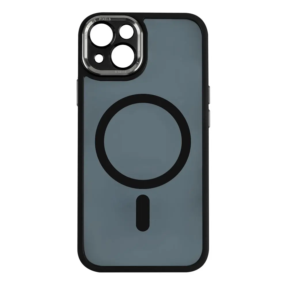 Чохол Creative TPU PC Metal Calais MagSafe Apple iPhone 15 Black