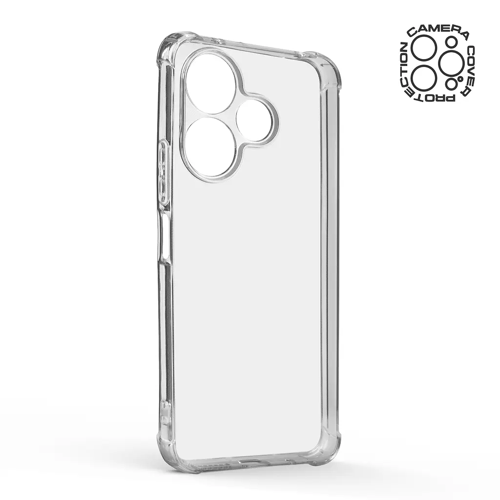 Прозрачный чехол для Xiaomi Redmi 13 4G Poco M6 4G с защитой камеры и усиленными бортами, тонкий, силиконовый, бесцветный, ударостойкий, противоударный бампер c закрытой камерой, ArmorStandart (ARM78278) - фото 2