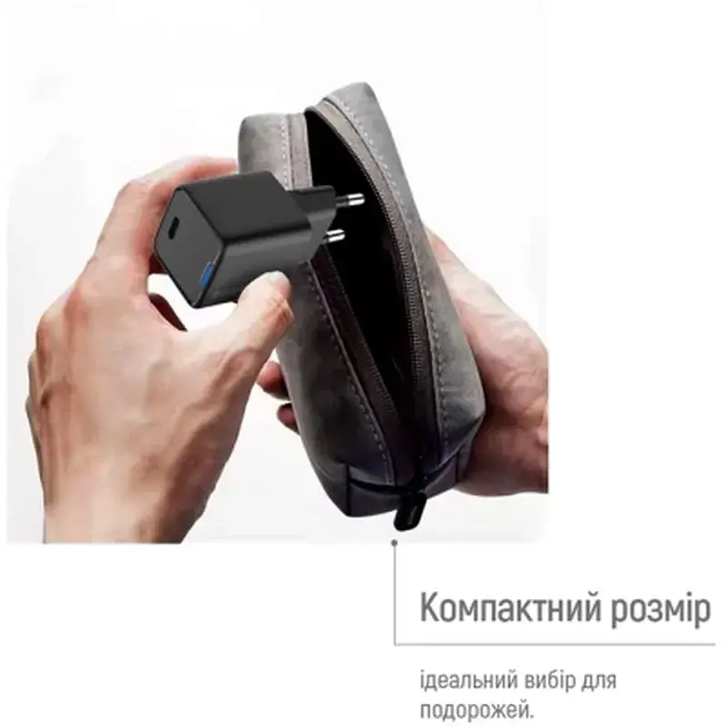 Зарядний пристрій ColorWay GaN Mini 25W PD Port PPS USB-C black (CW-CHS052PD-BK) - фото 11