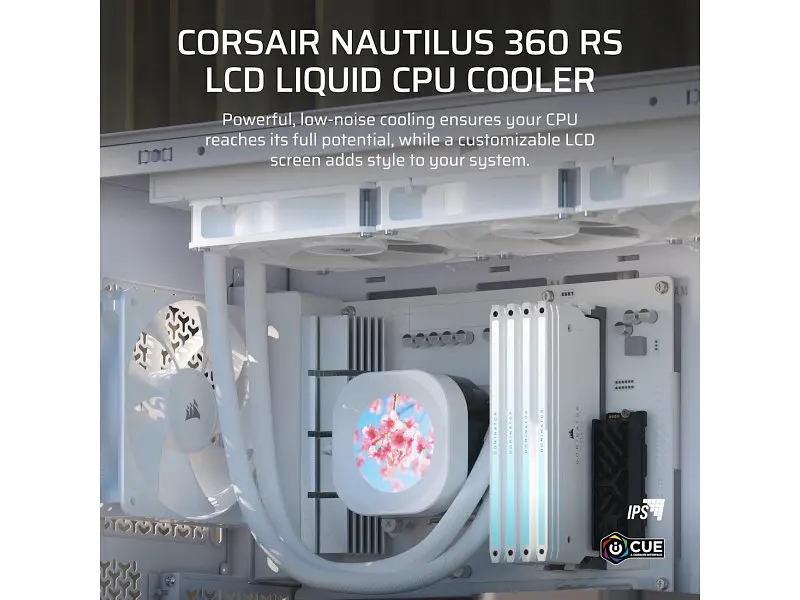 Водяне охолодження Corsair Nautilus 360 RS LCD White (CW-9061034-WW) - фото 3